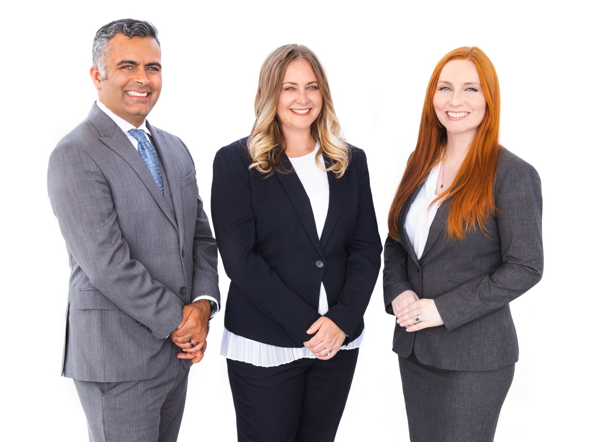 Team photo-resize Livelihood Law attorneys : Rachel Ellis, Michelle Gibson, Kiron Kothari